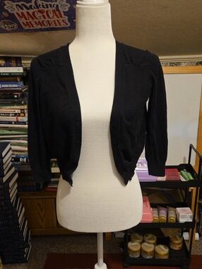 Vintage Small Black Cardigan